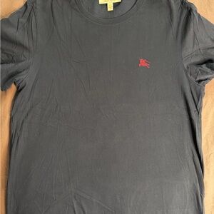 Burberry Black Tee with Red Logo